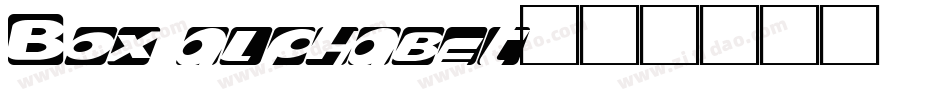 Box alphabet字体转换